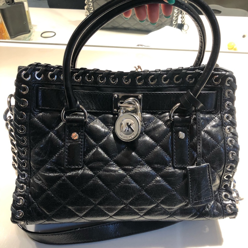 BLACK LIMITED EDITION LEATHER MICHAEL KORS PURSE